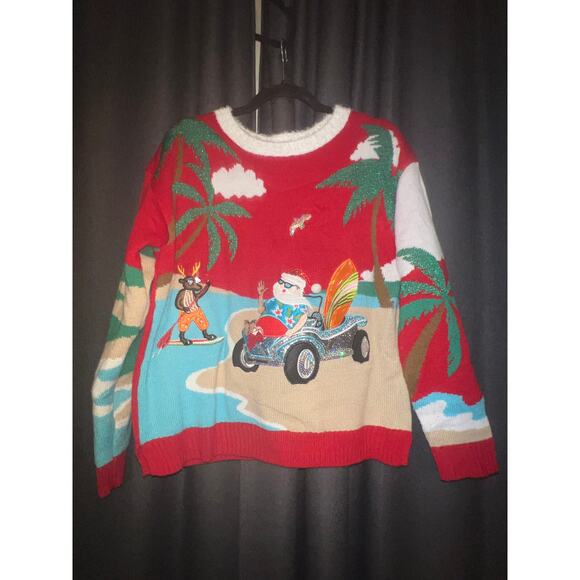 Ugly Christmas Sweater Sweaters - Ugly Christmas Sweater Xmas Size Medium